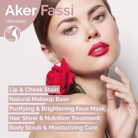 Deep Red Lip & Cheek Stain – Plant-Based